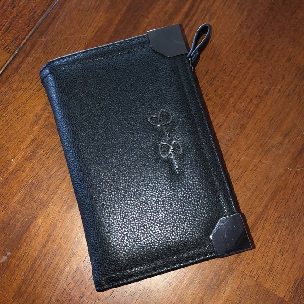 Jessica Simpson wallet, black, dual fold